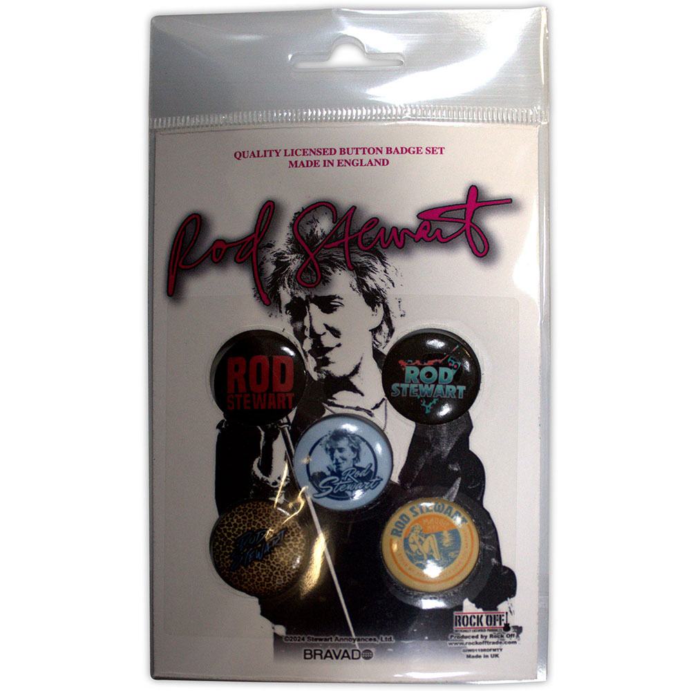 Rod Stewart - Logos Badge/button - Multicolours